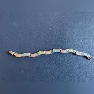 Sterling Silver Mother of Pearl Bracelet